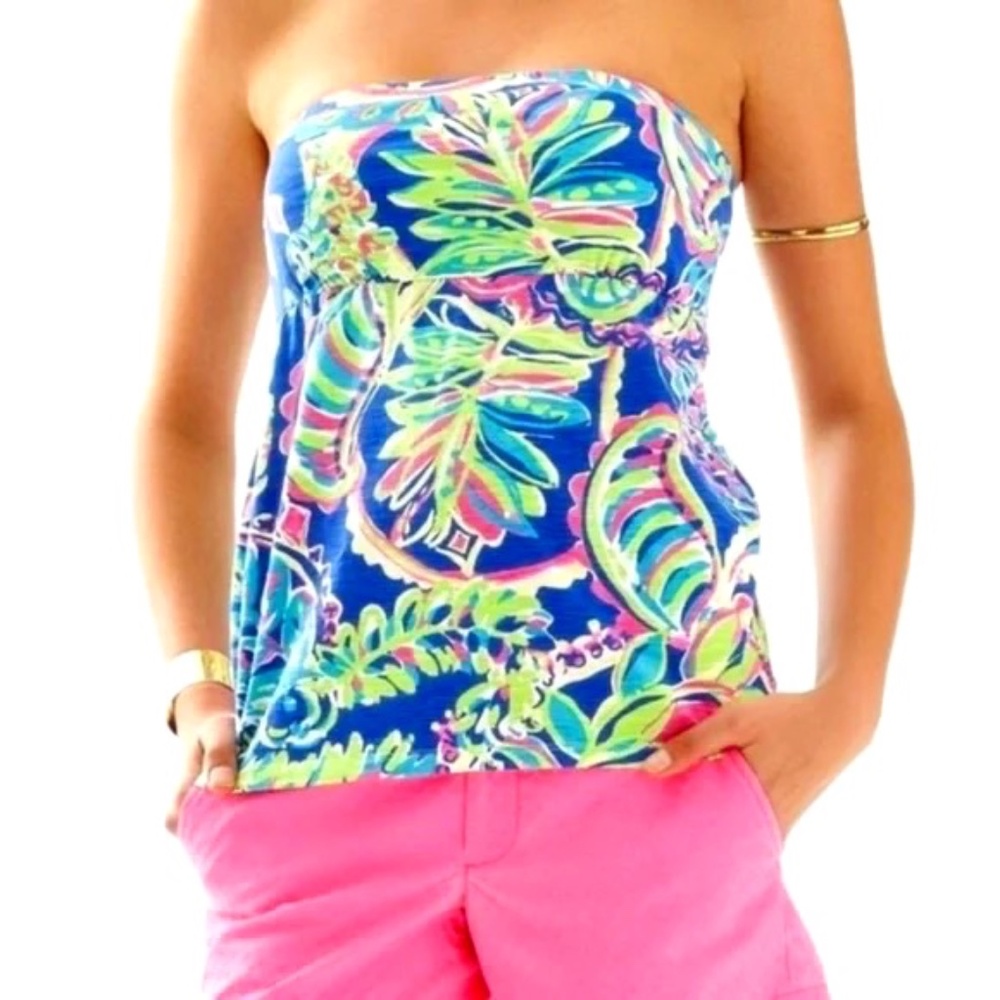 Lilly Pulitzer Val strapless top XS